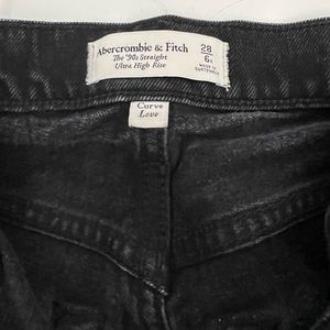 Abercrombie 90’s straight ultra high curve love jeans